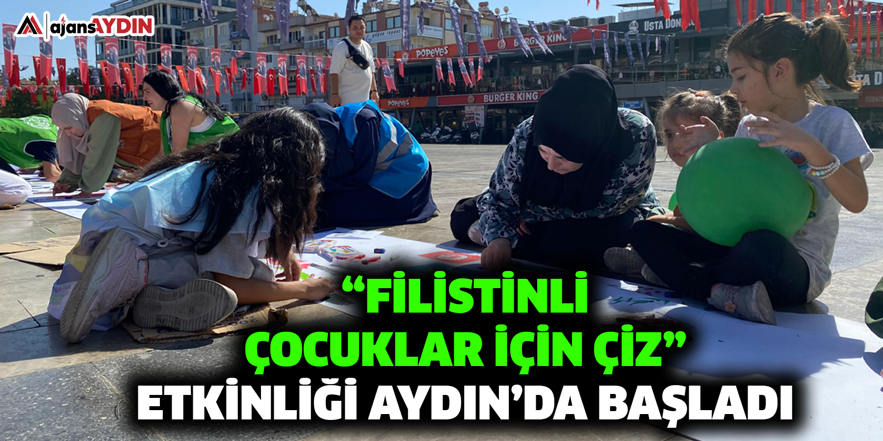 “Filistinli Çocuklar İçin Çiz” etkinliği Aydın’da başladı