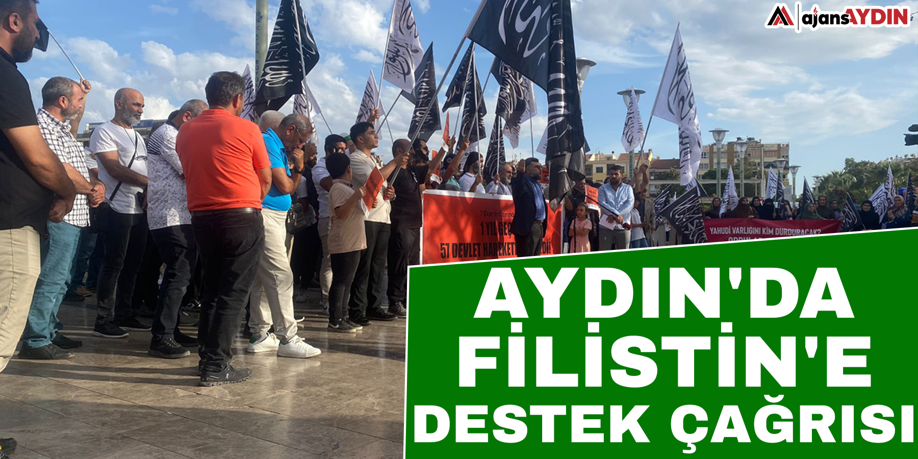 Aydın'da Filistin'e destek çağrısı