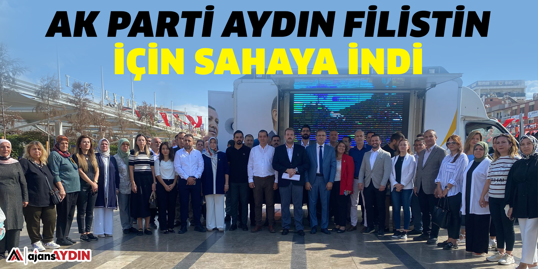 AK Parti Aydın Filistin için sahaya indi