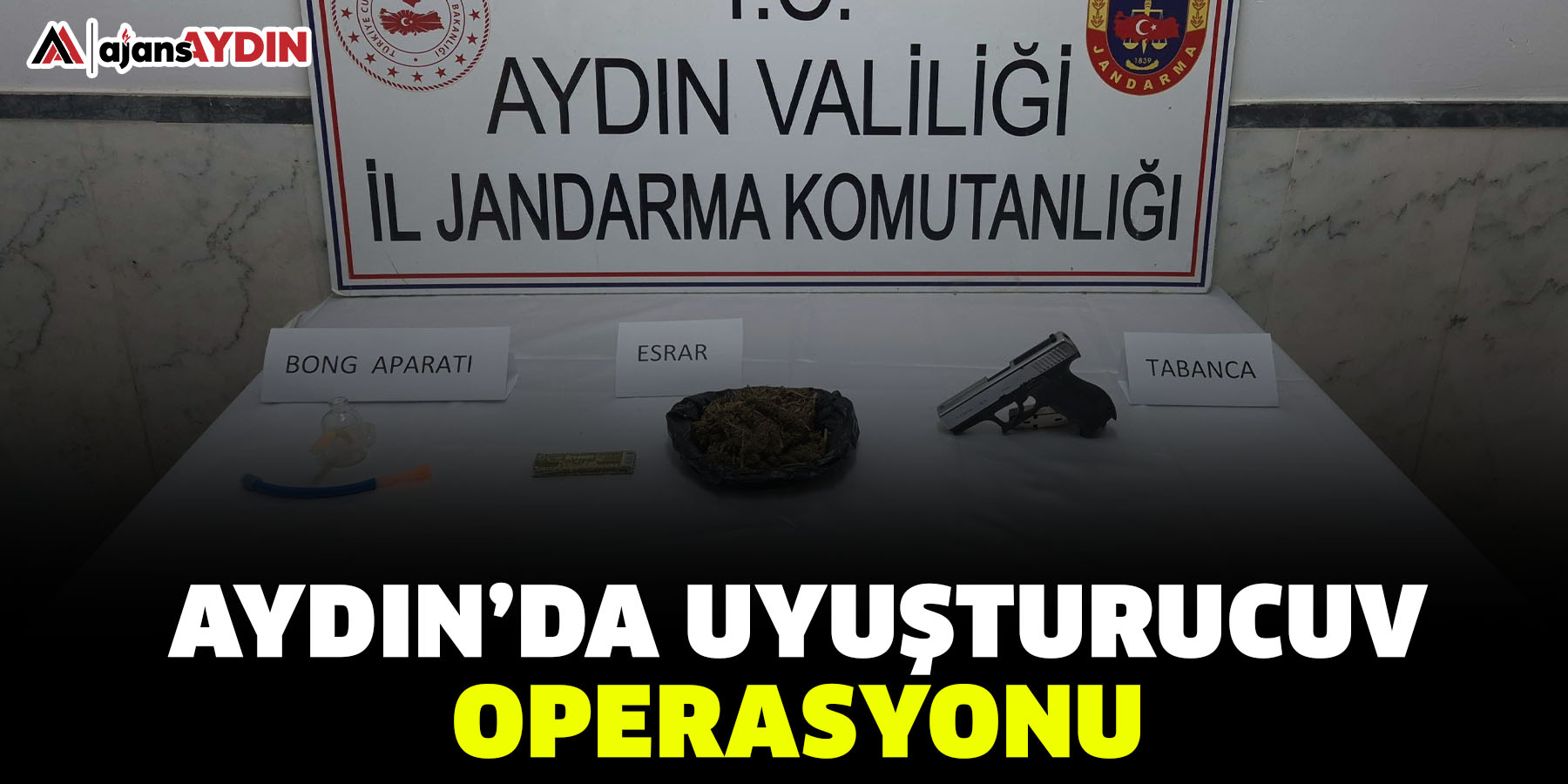 Aydın’da uyuşturucu operasyonu