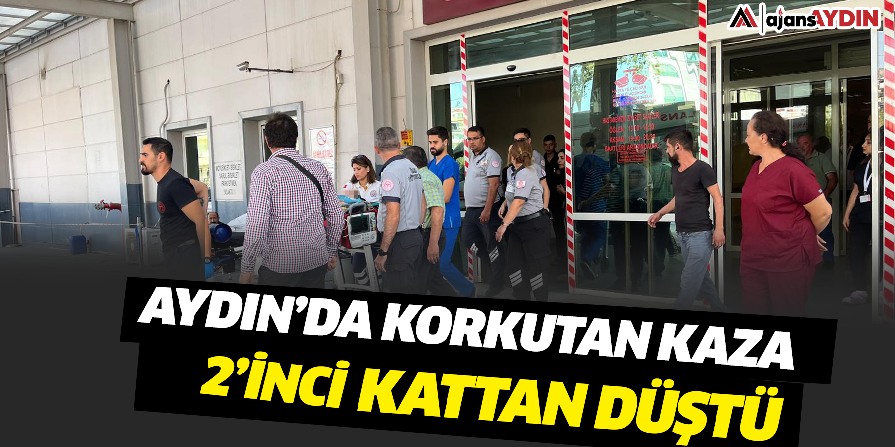 Aydın’da korkutan kaza 2'inci kattan düştü