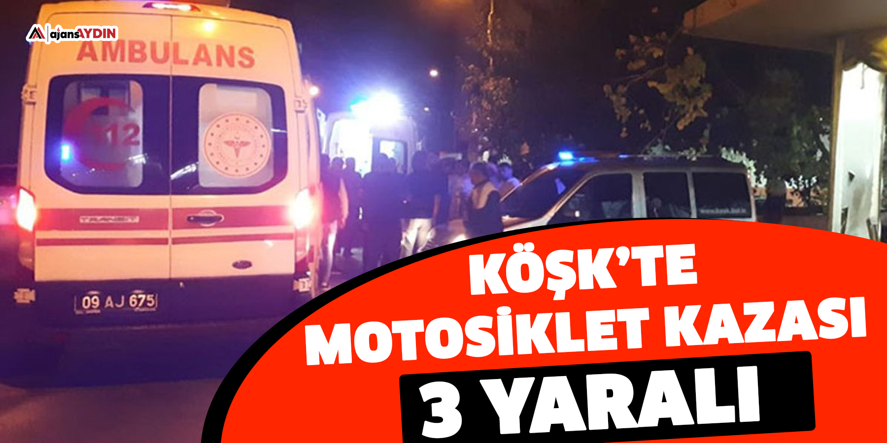 Köşk’te motosiklet kazası 3 yaralı