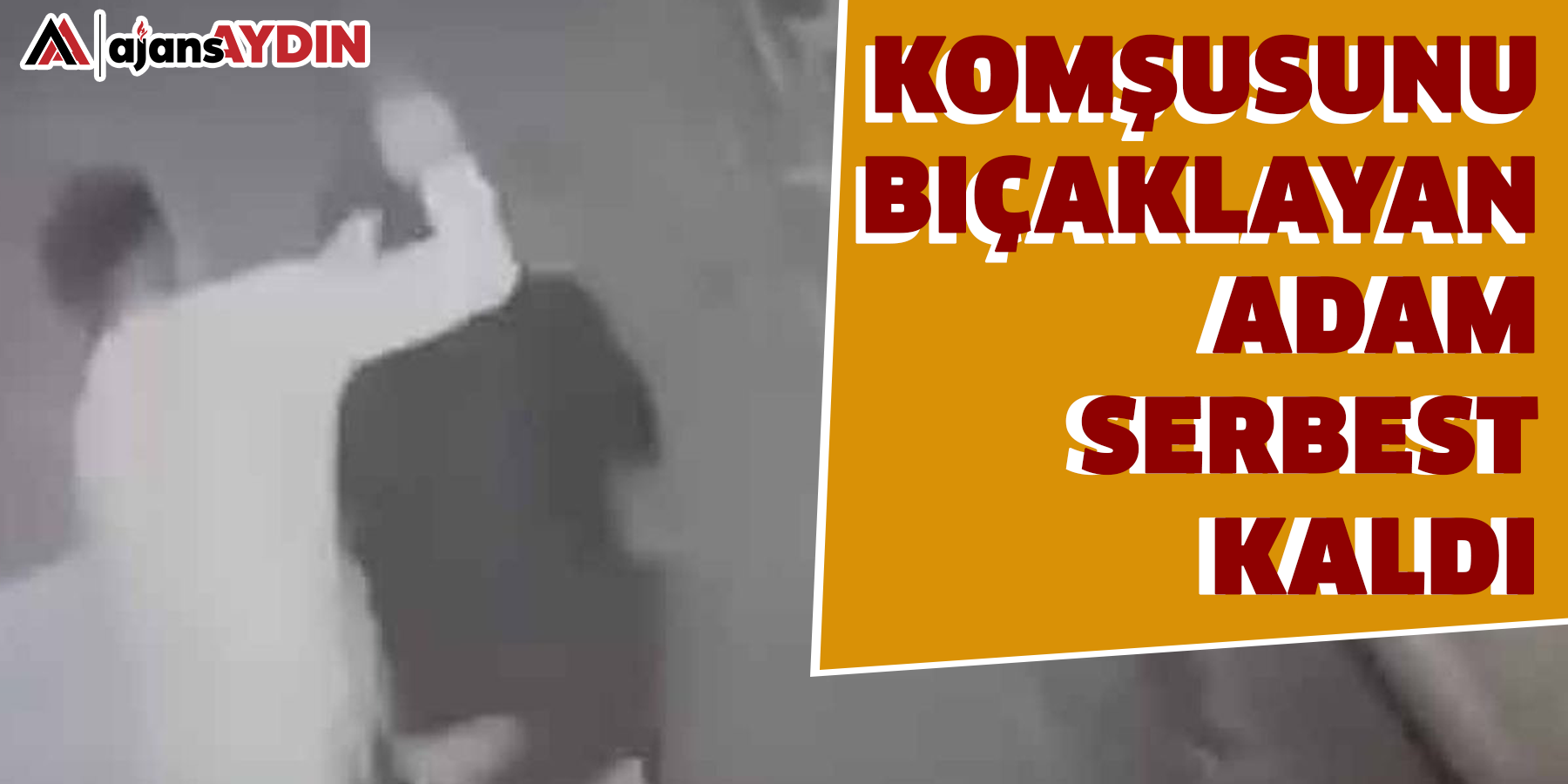 Komşusunu bıçaklayan adam serbest kaldı