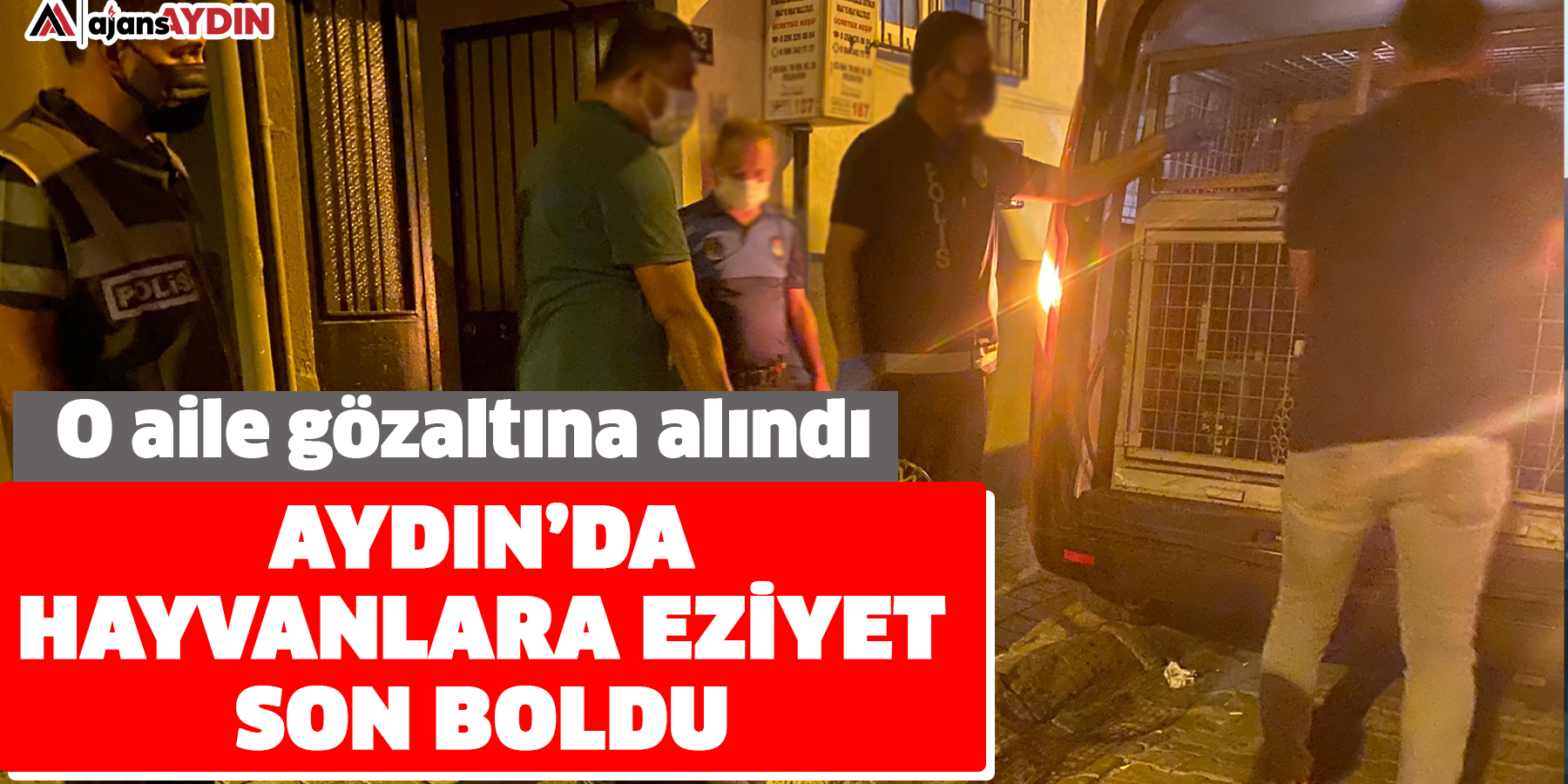 Aydın’da hayvanlara eziyet son boldu; O aile gözaltına alındı