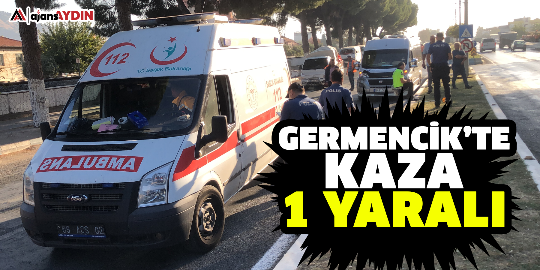 Germencik’te kaza  1 yaralı