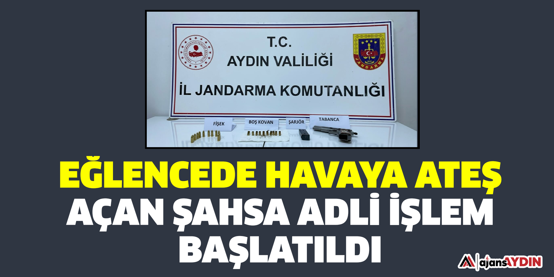 Eğlencede havaya ateş açan şahsa adli işlem başlatıldı