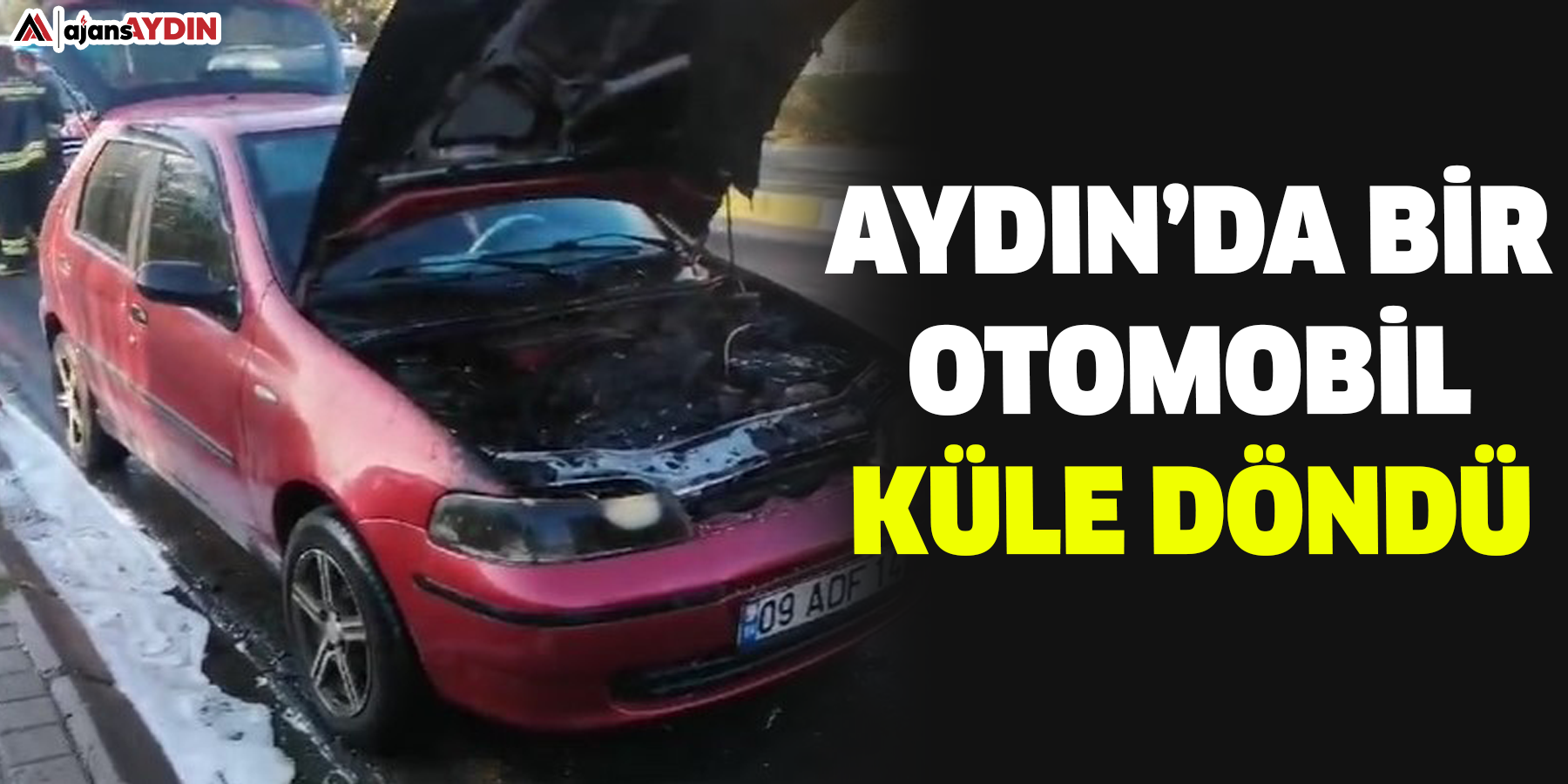 Aydın’da bir otomobil küle döndü