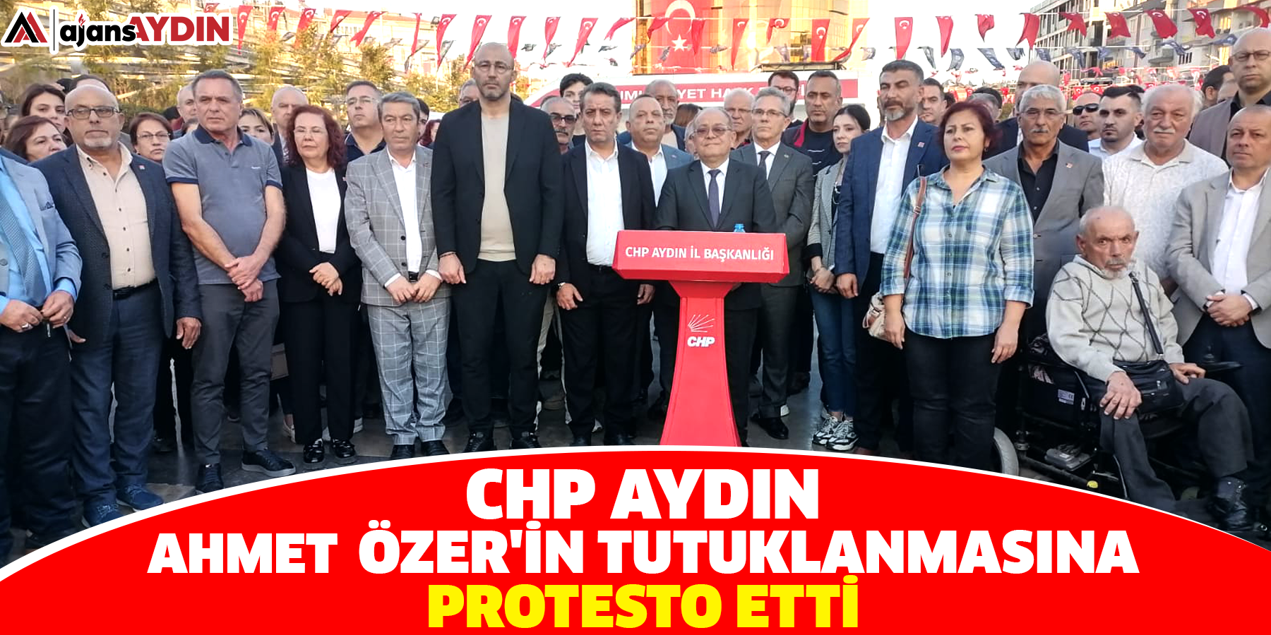 CHP Aydın Ahmet Özer'in tutuklanmasına protesto etti