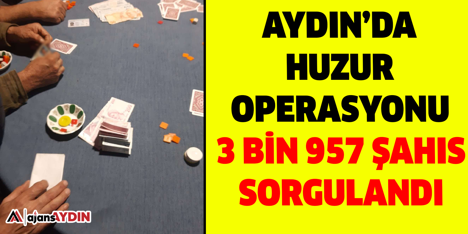 Aydın’da huzur operasyonu: 3 bin 957 şahıs sorgulandı