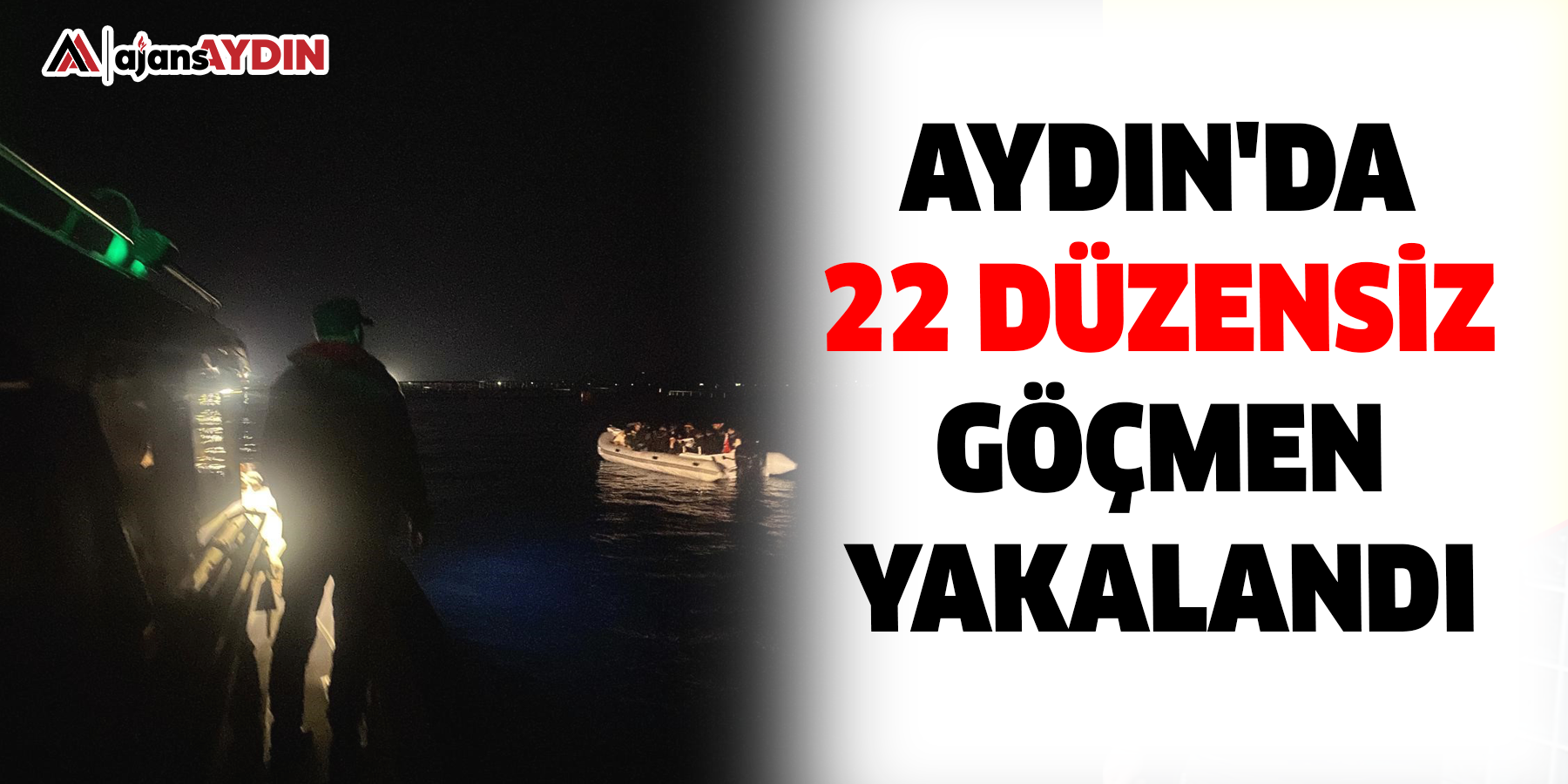 Aydın'da 22 düzensiz göçmen yakalandı