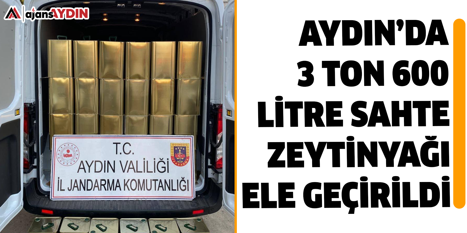 Aydın’da 3 ton 600 litre sahte zeytinyağı ele geçirildi