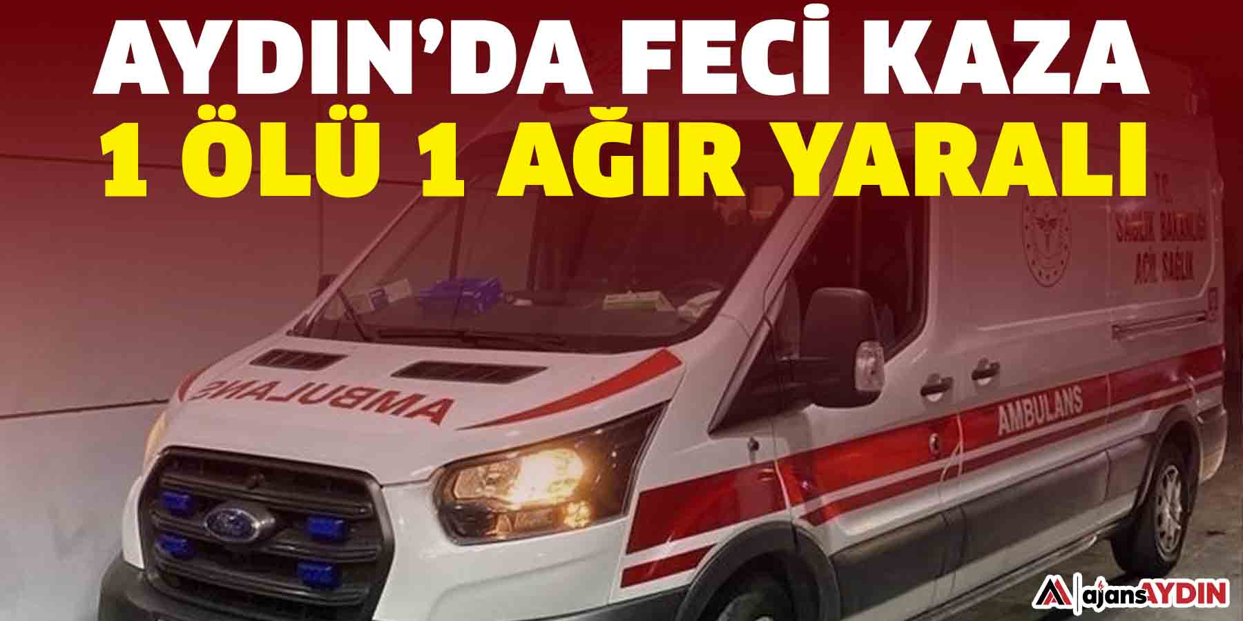 Aydın’da feci kaza: 1 ölü 1 ağır yaralı