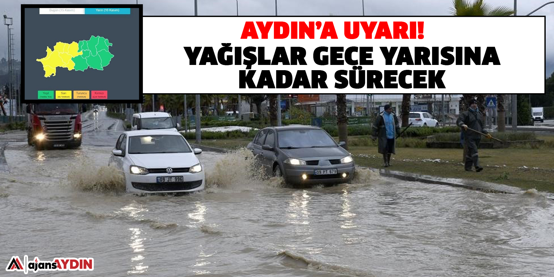 Aydın’a uyarı! Yağışlar gece yarısına kadar sürecek