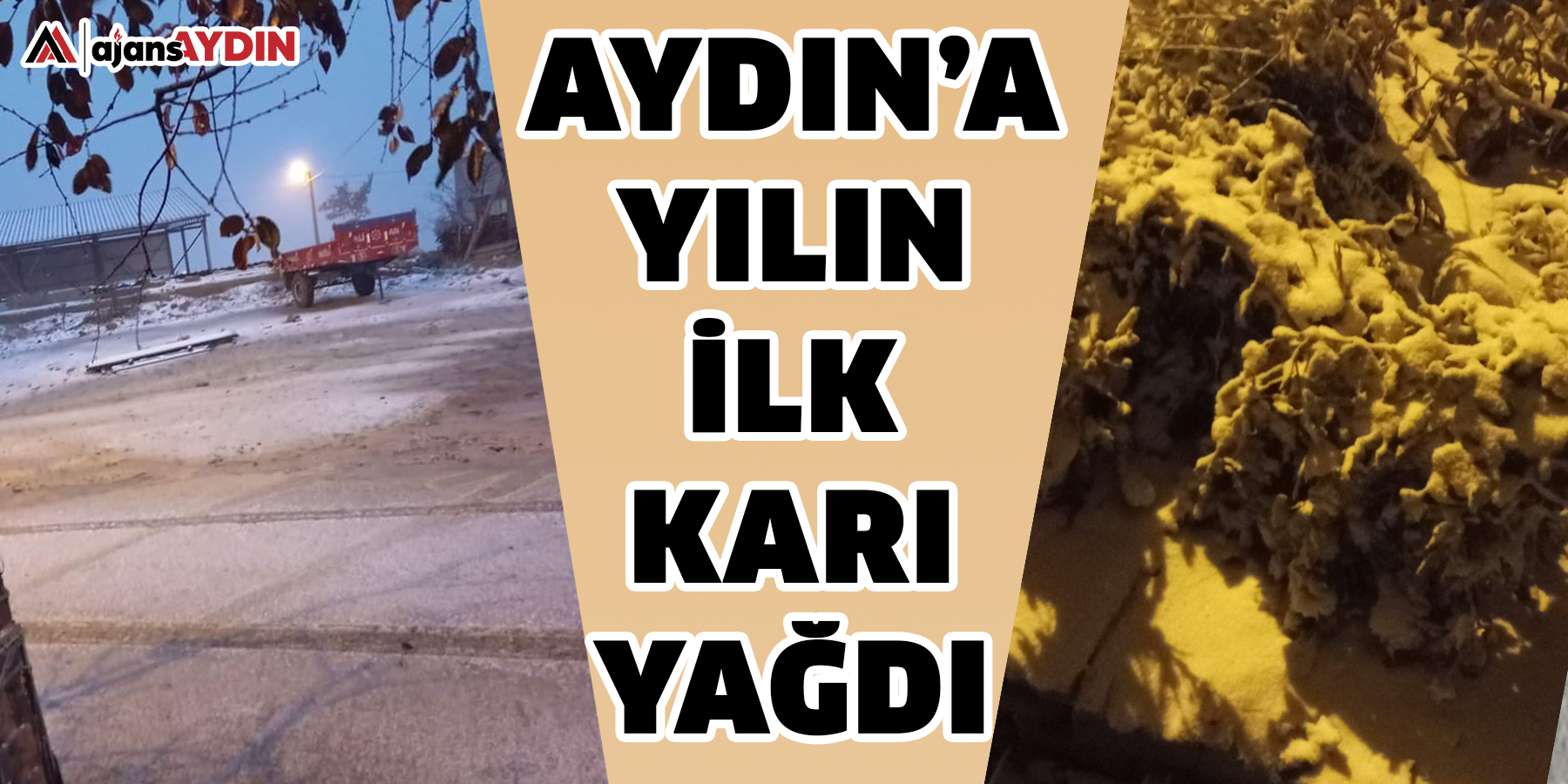 Aydın’a yılın ilk karı yağdı