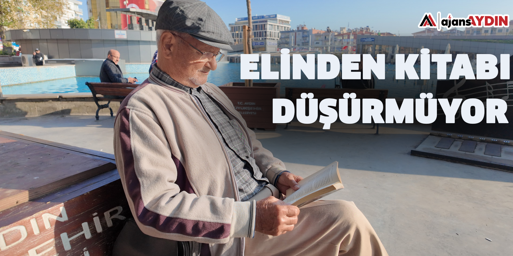 Elinden kitabı düşürmüyor