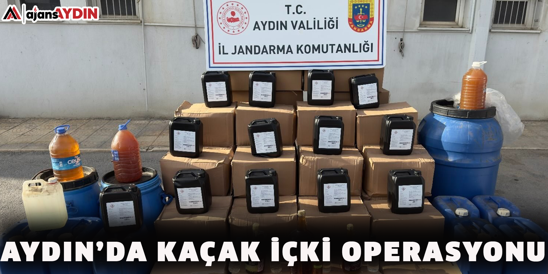 Aydın’da kaçak içki operasyonu