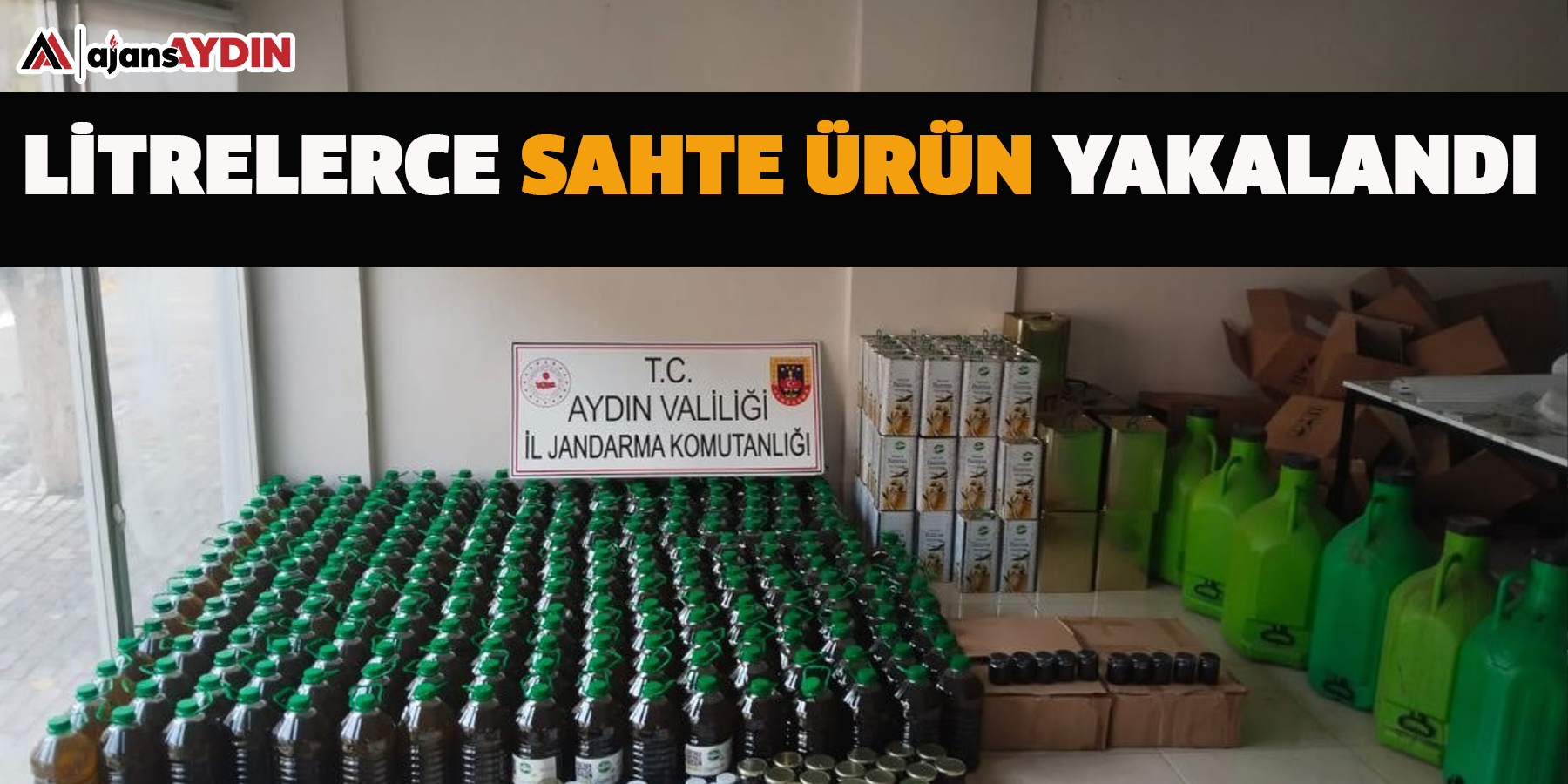 Litrelerce sahte ürün yakalandı