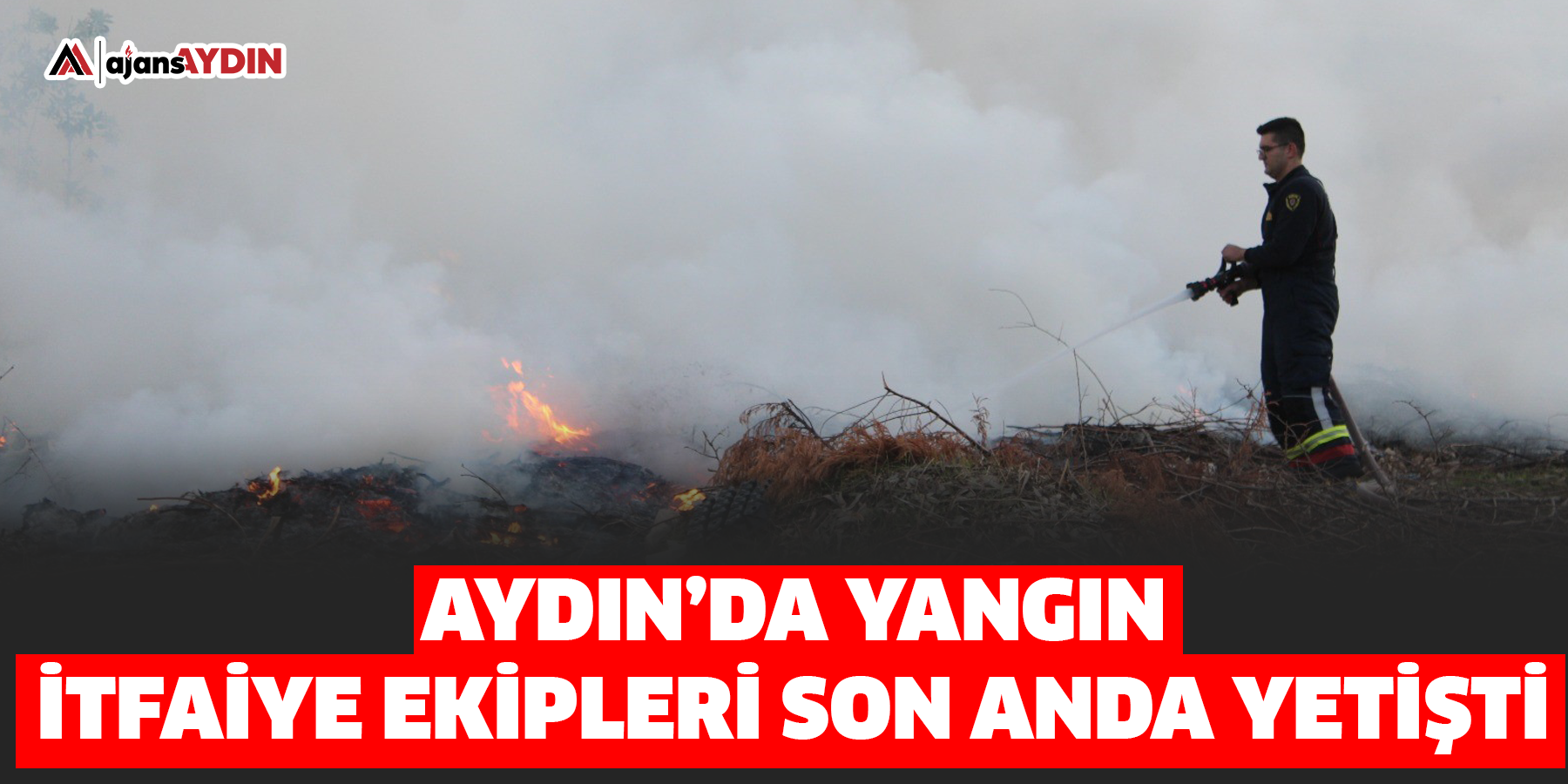 Aydın’da yangın!  İtfaiye ekipleri son anda yetişti