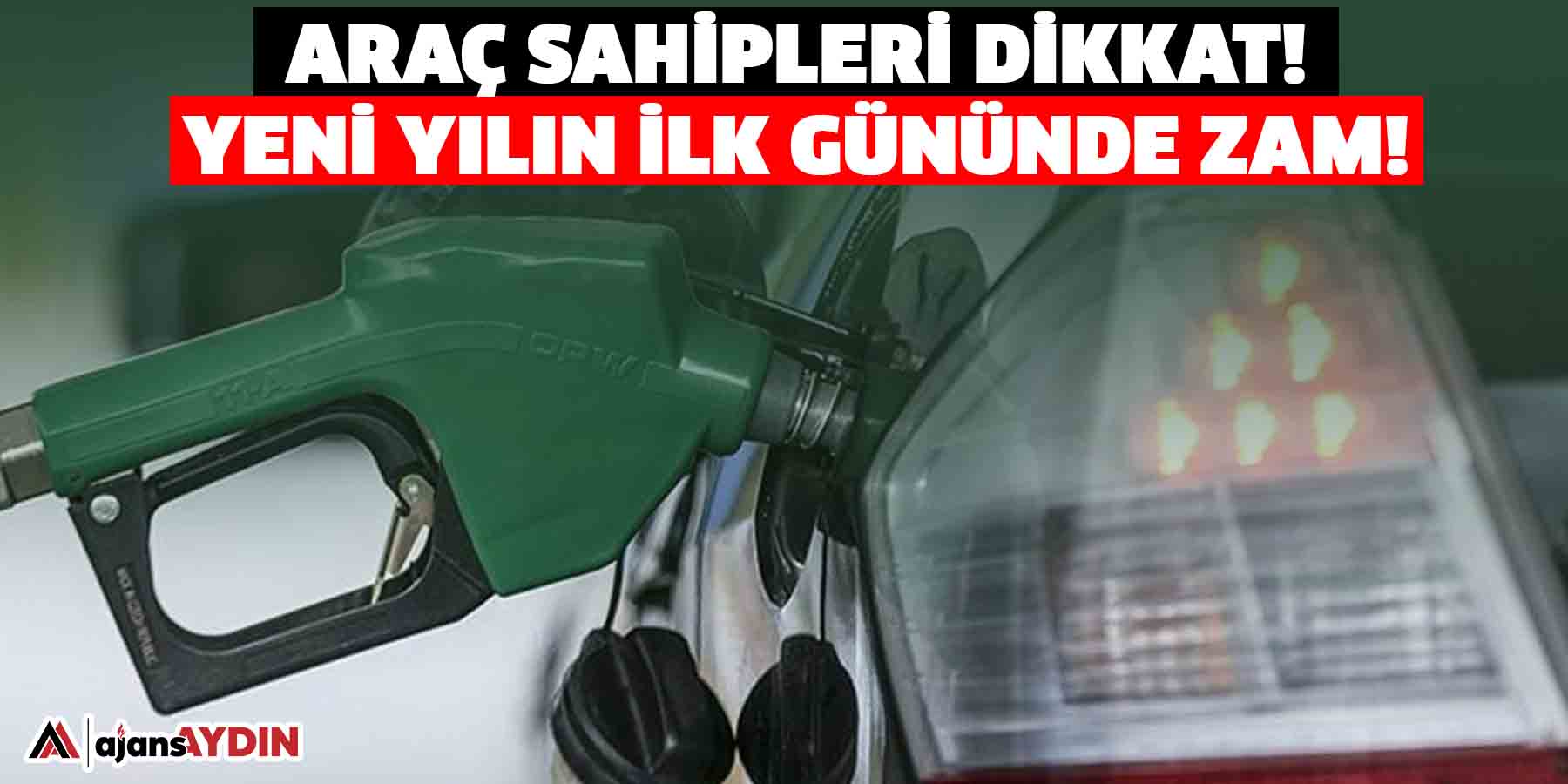 Araç sahipleri dikkat!  Yeni yılın ilk gününde zam!