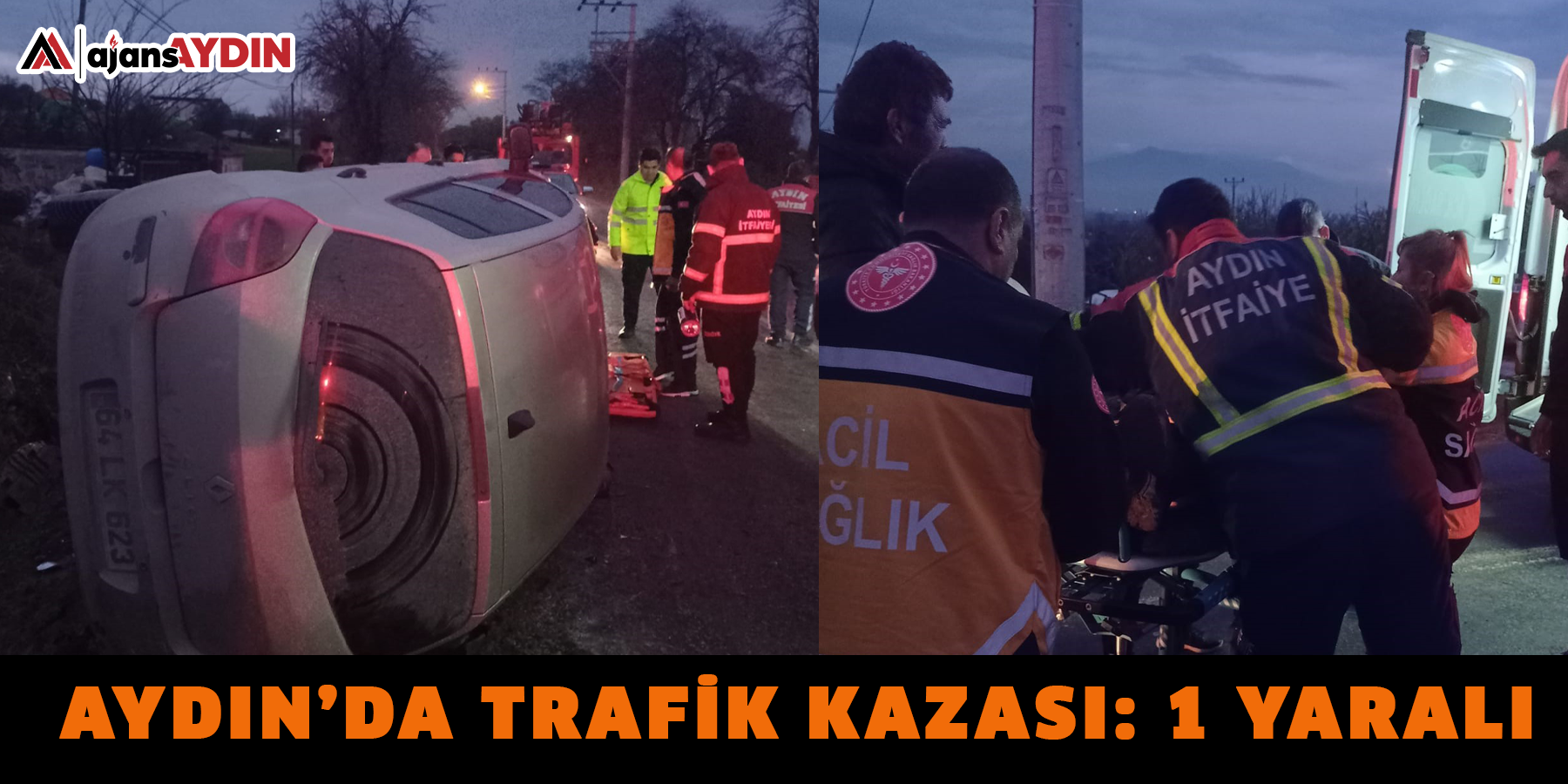 Aydın’da trafik kazası: 1 yaralı