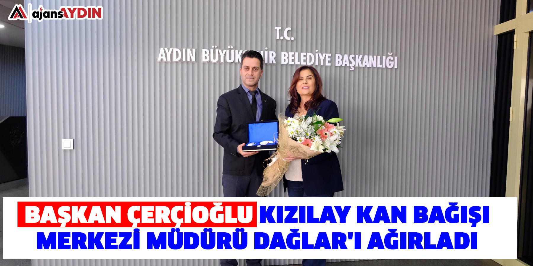 Başkan Çerçioğlu, Kızılay Kan Bağışı Merkezi Müdürü Dağlar'ı ağırladı