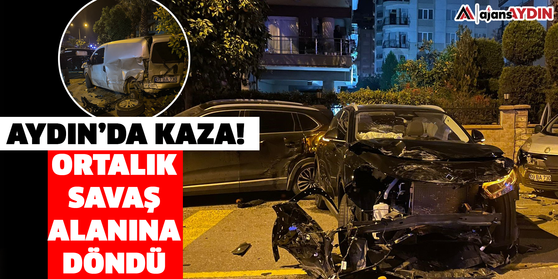 Aydın’da kaza!  Ortalık savaş alanına döndü