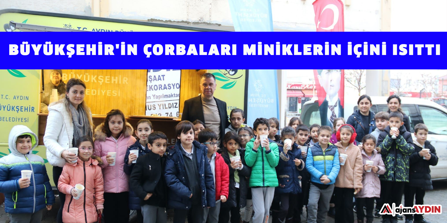 Büyükşehir'in çorbaları miniklerin içini ısıttı