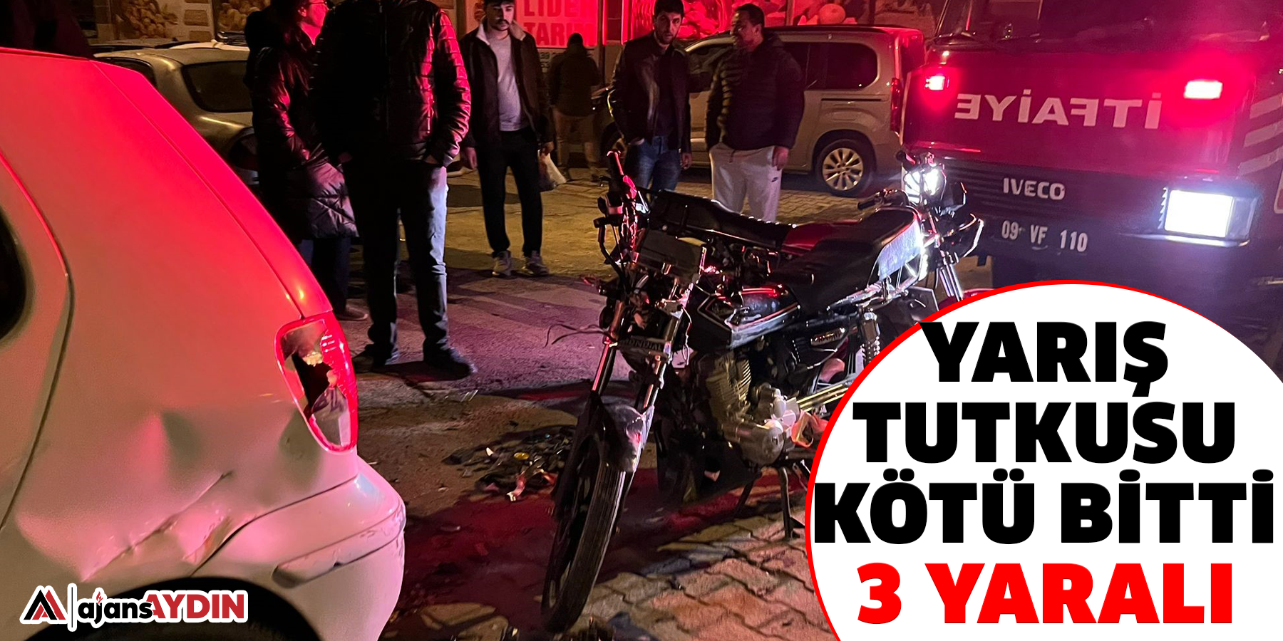 Yarış tutkusu kötü bitti:  3 yaralı