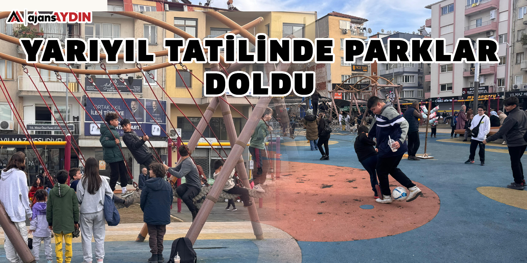 Yarıyıl tatilinde parklar doldu