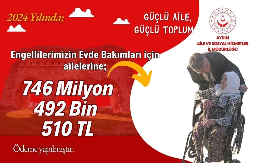 Aydın'da 1 yılda 746 milyon liralık engelli desteği yapıldı