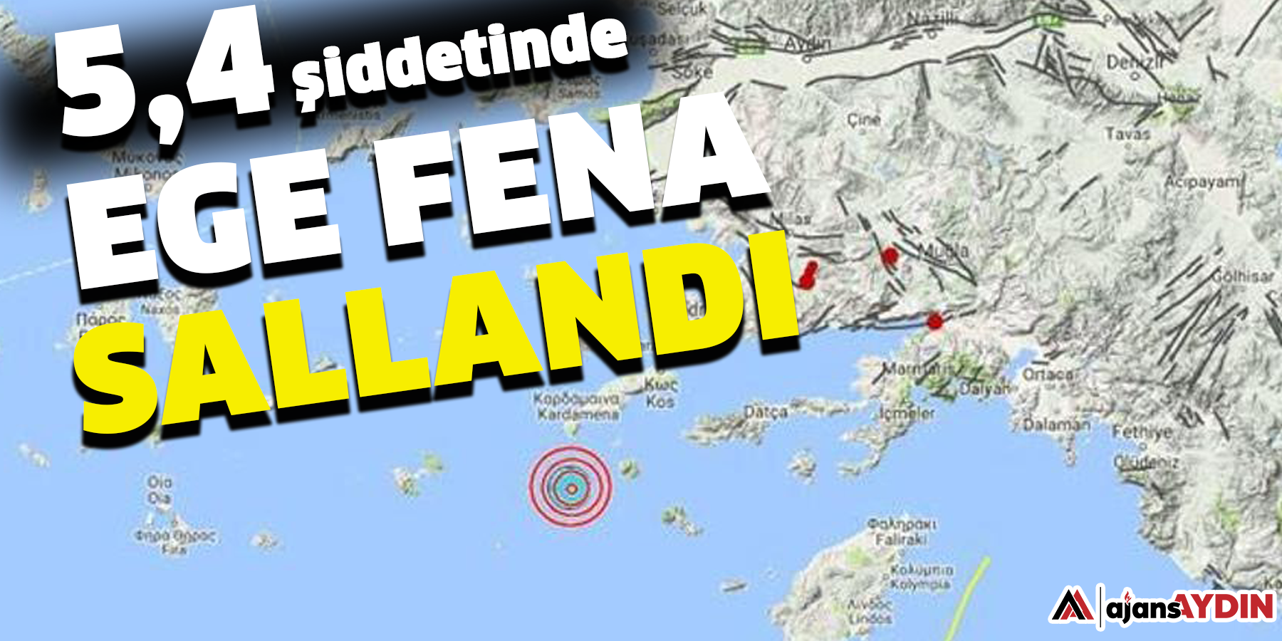 Ege fena sallandı