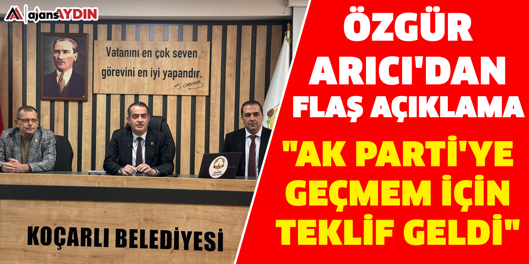 Özgür Arıcı'dan flaş açıklama  "AK Parti'ye geçmem için teklif geldi"