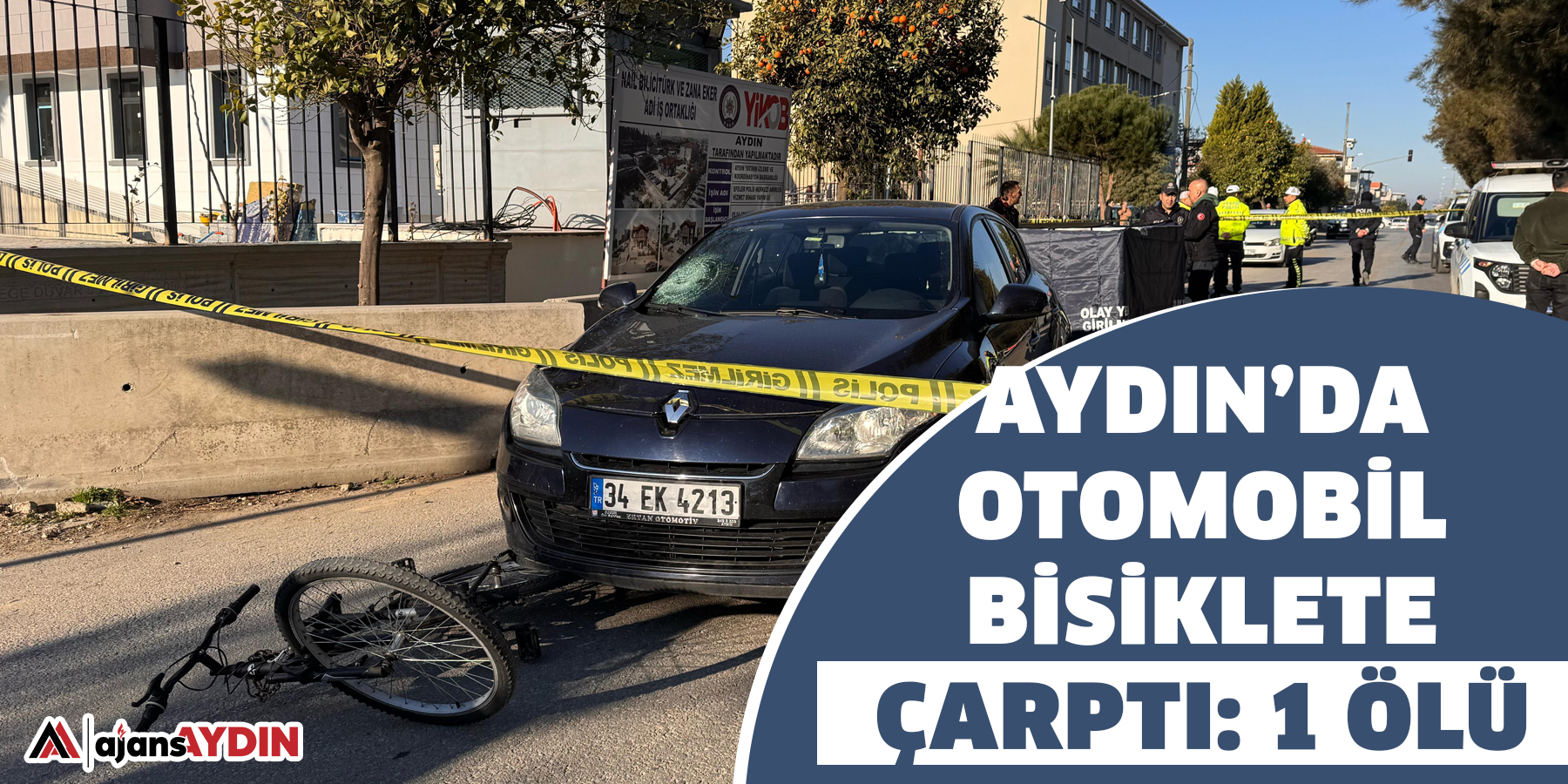 Aydın’da otomobil bisiklete çarptı: 1 ölü