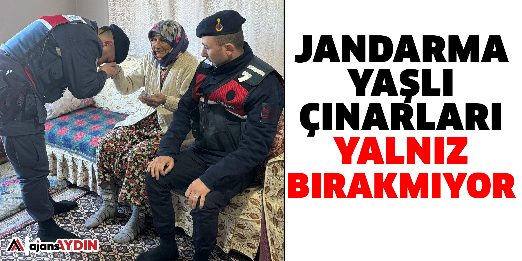 Jandarma yaşlı çınarları yalnız bırakmıyor