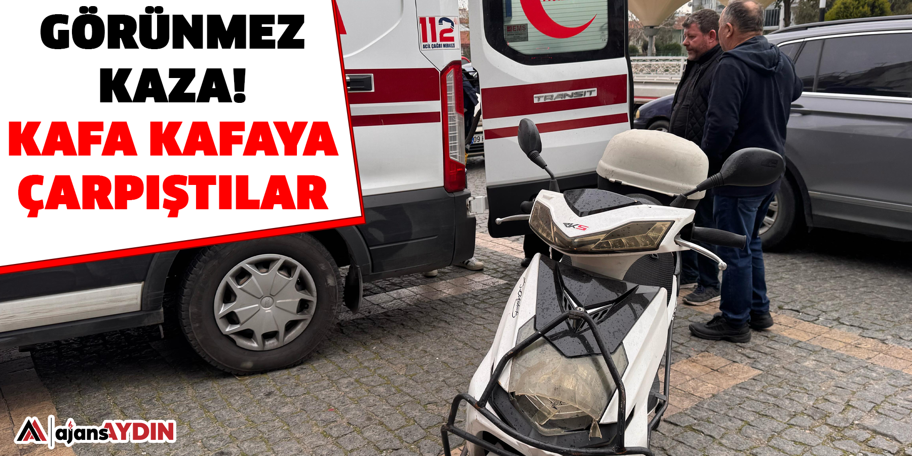 Görünmez kaza!  Kafa kafaya çarpıştılar