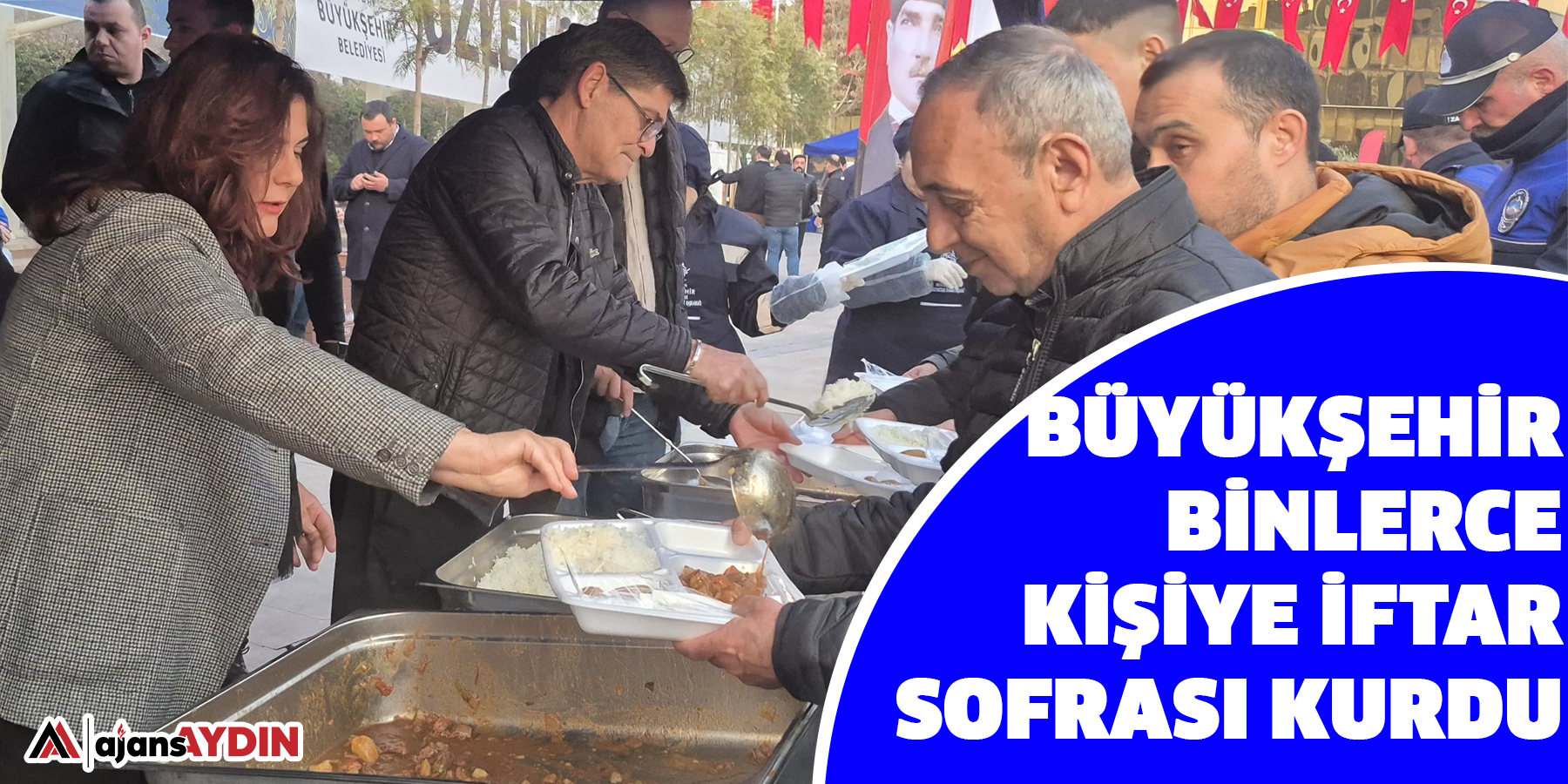 Büyükşehir binlerce kişiye iftar sofrası kurdu