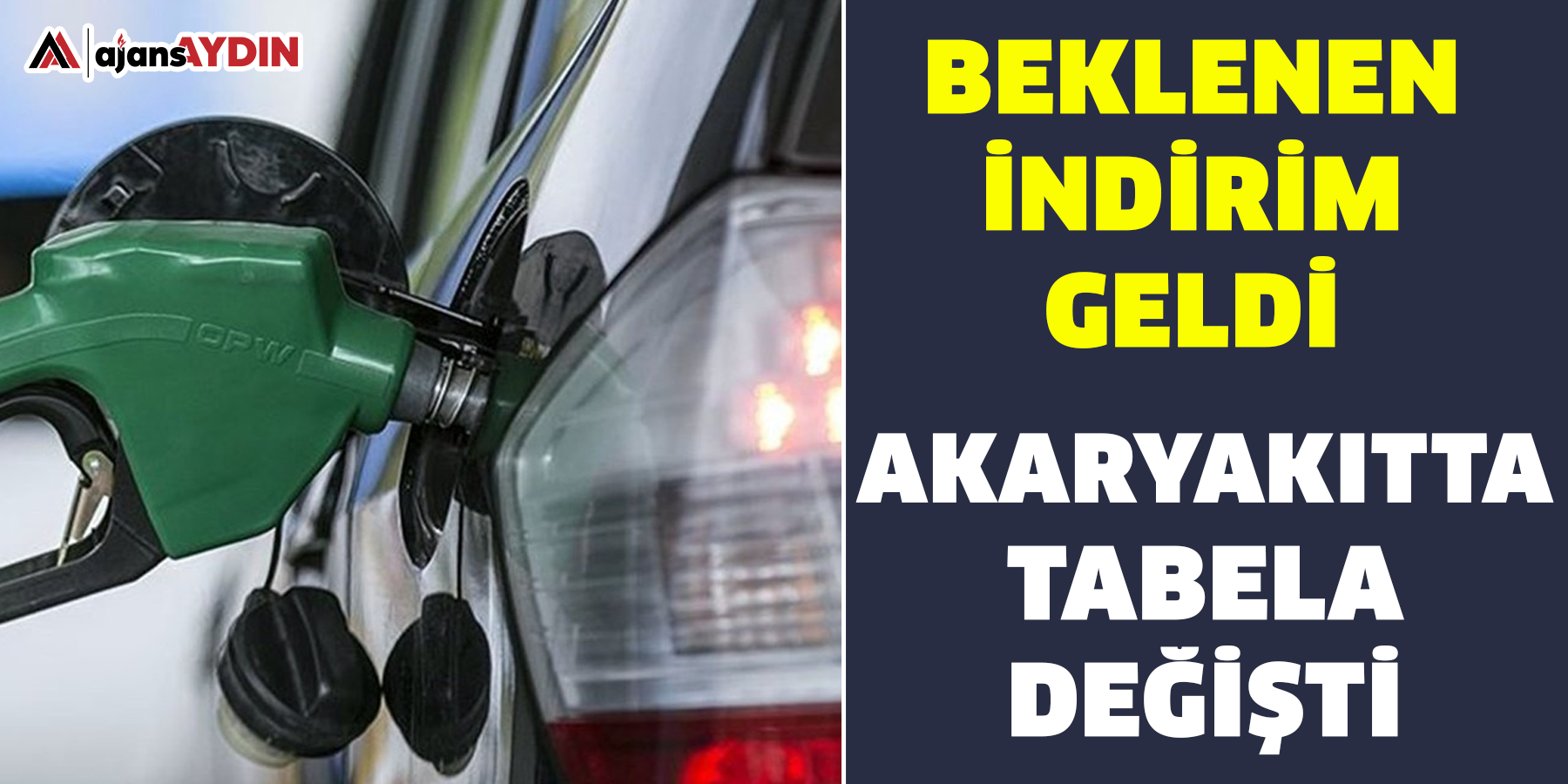 Akaryakıta beklenen indirim geldi