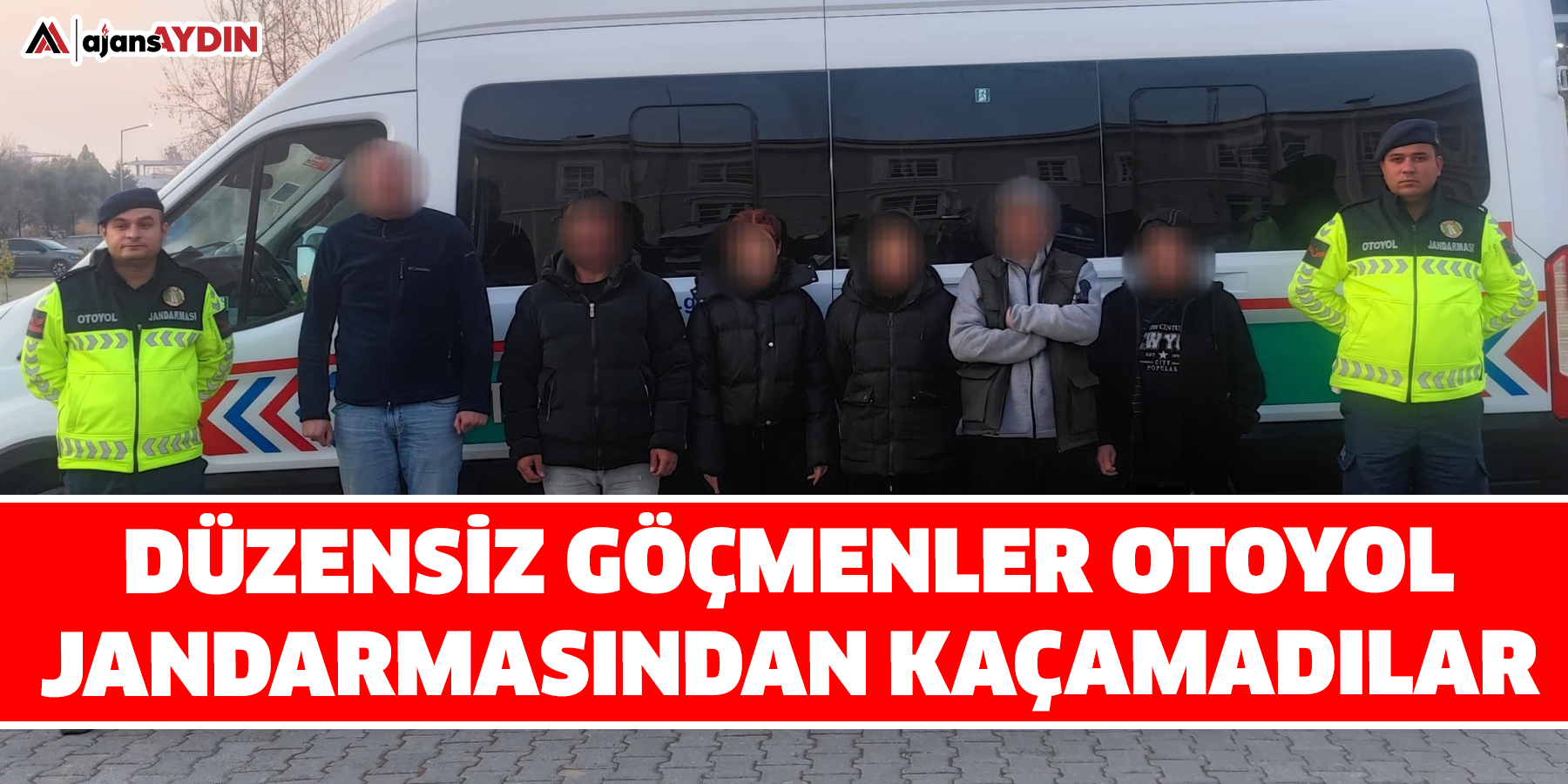 Düzensiz göçmenler otoyol jandarmasından kaçamadılar