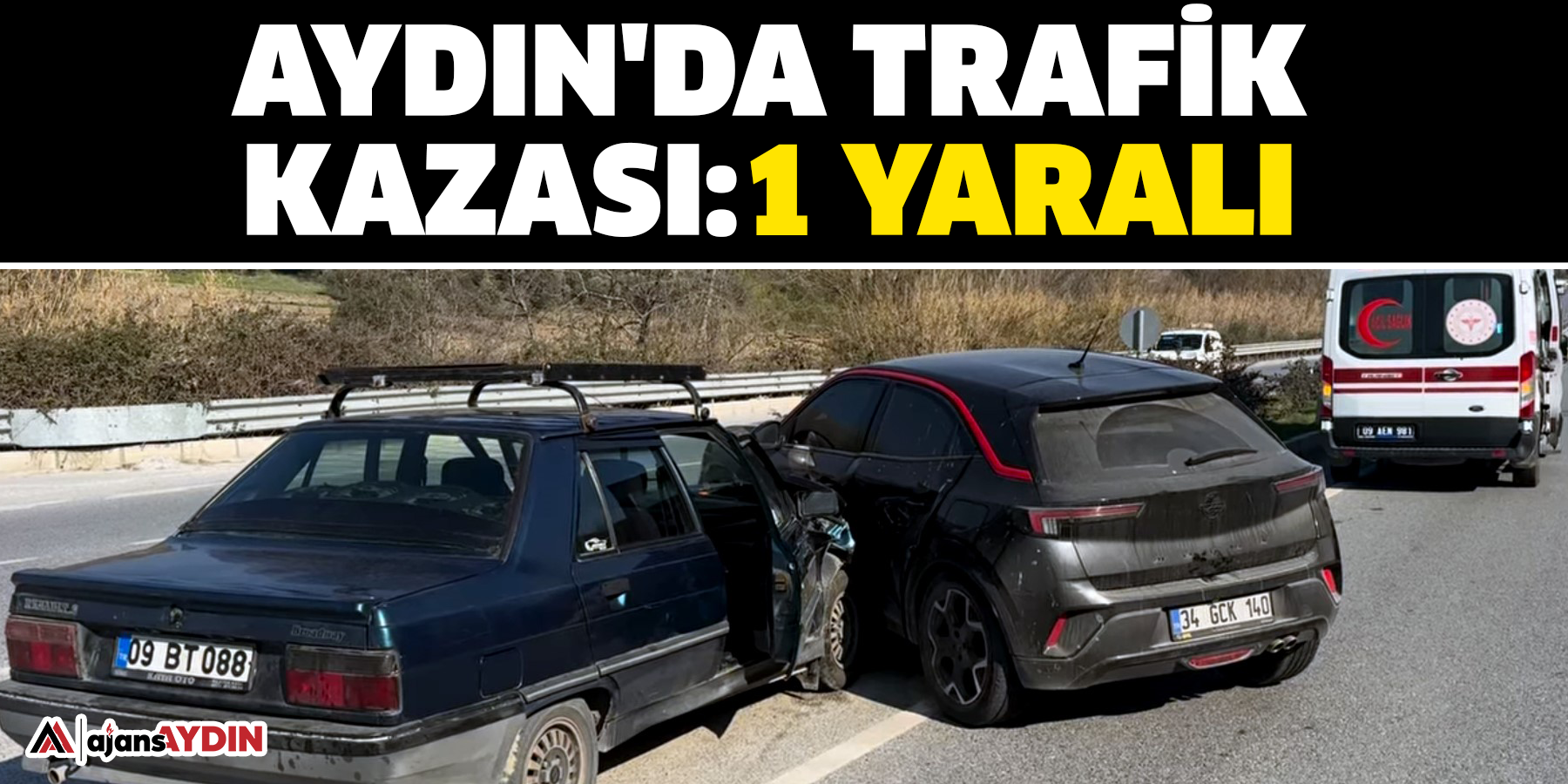 Aydın'da trafik kazası: 1 yaralı