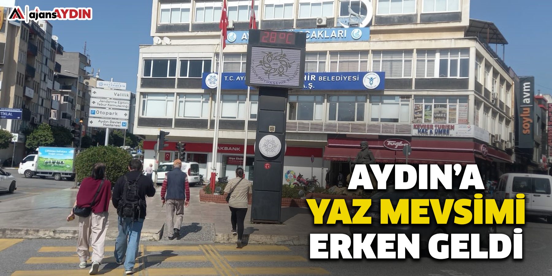 Aydın’a  yaz mevsimi erken geldi