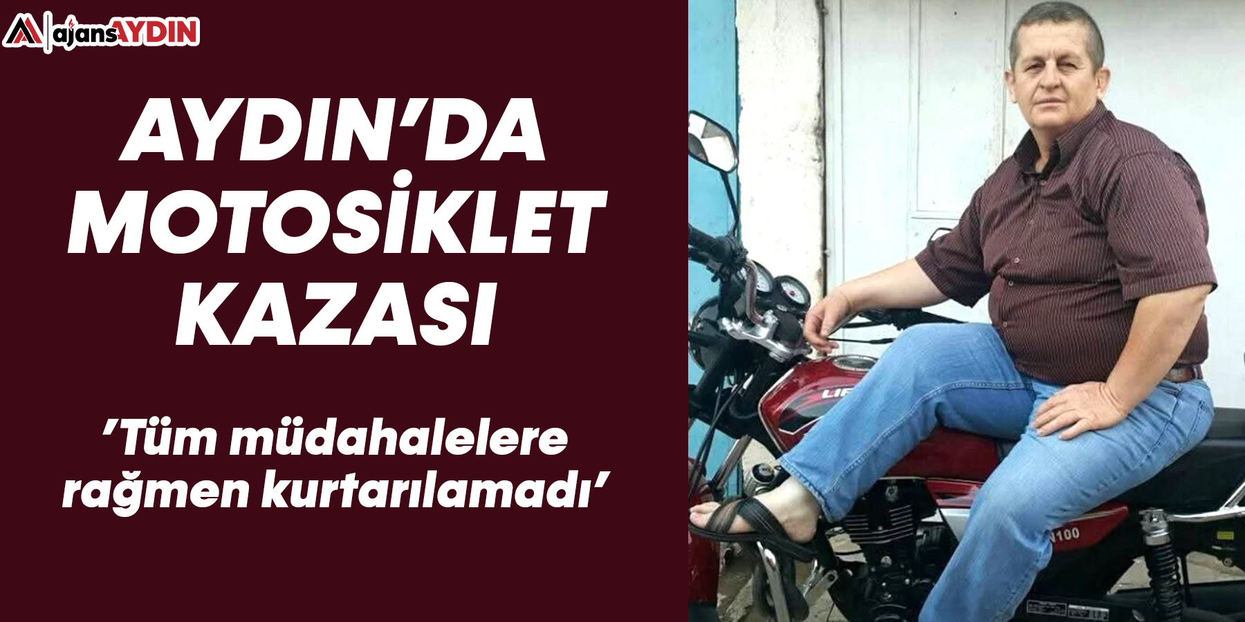 Aydın'da motosiklet kazası