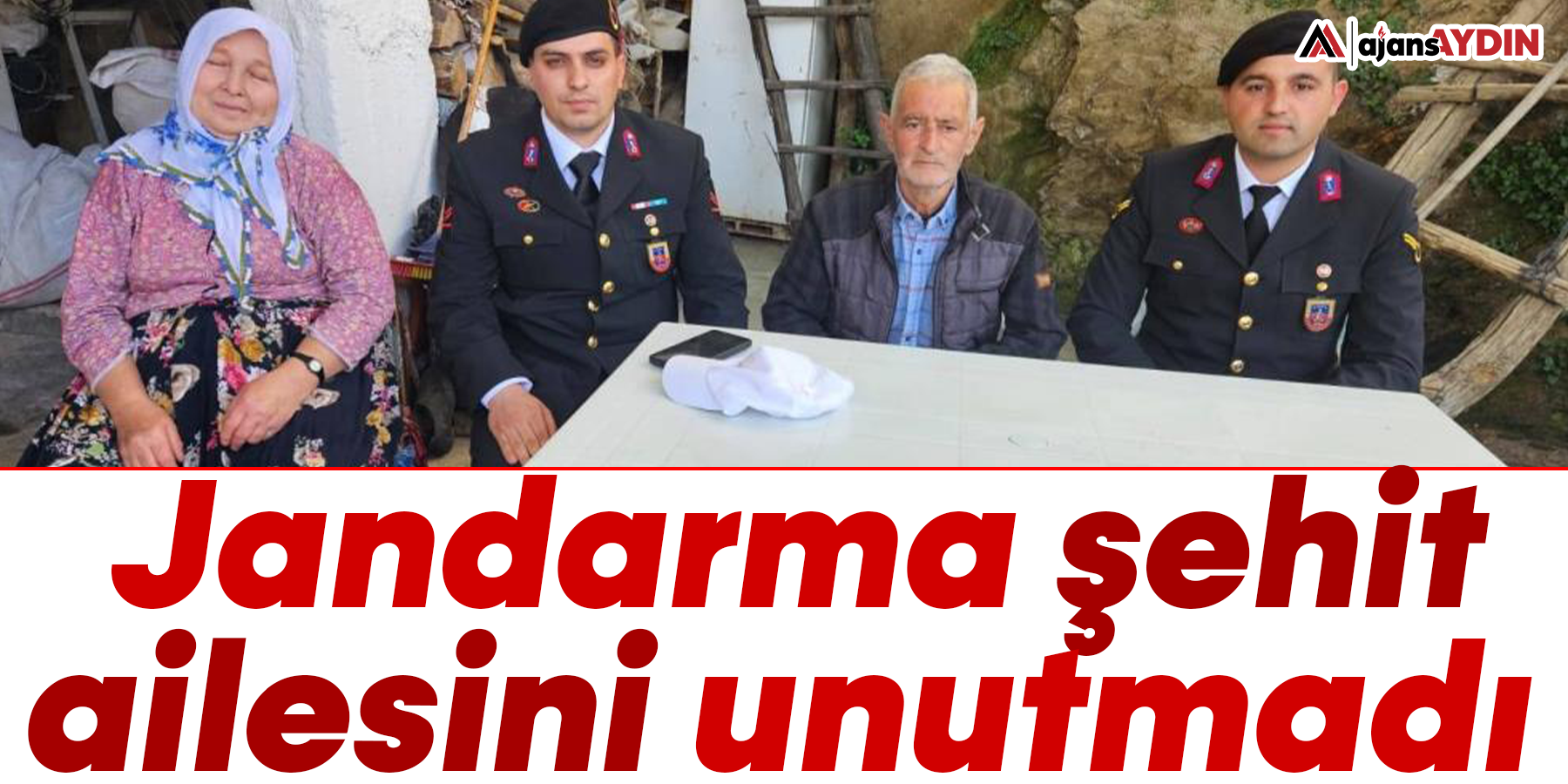 Jandarma, şehit ailesini unutmadı