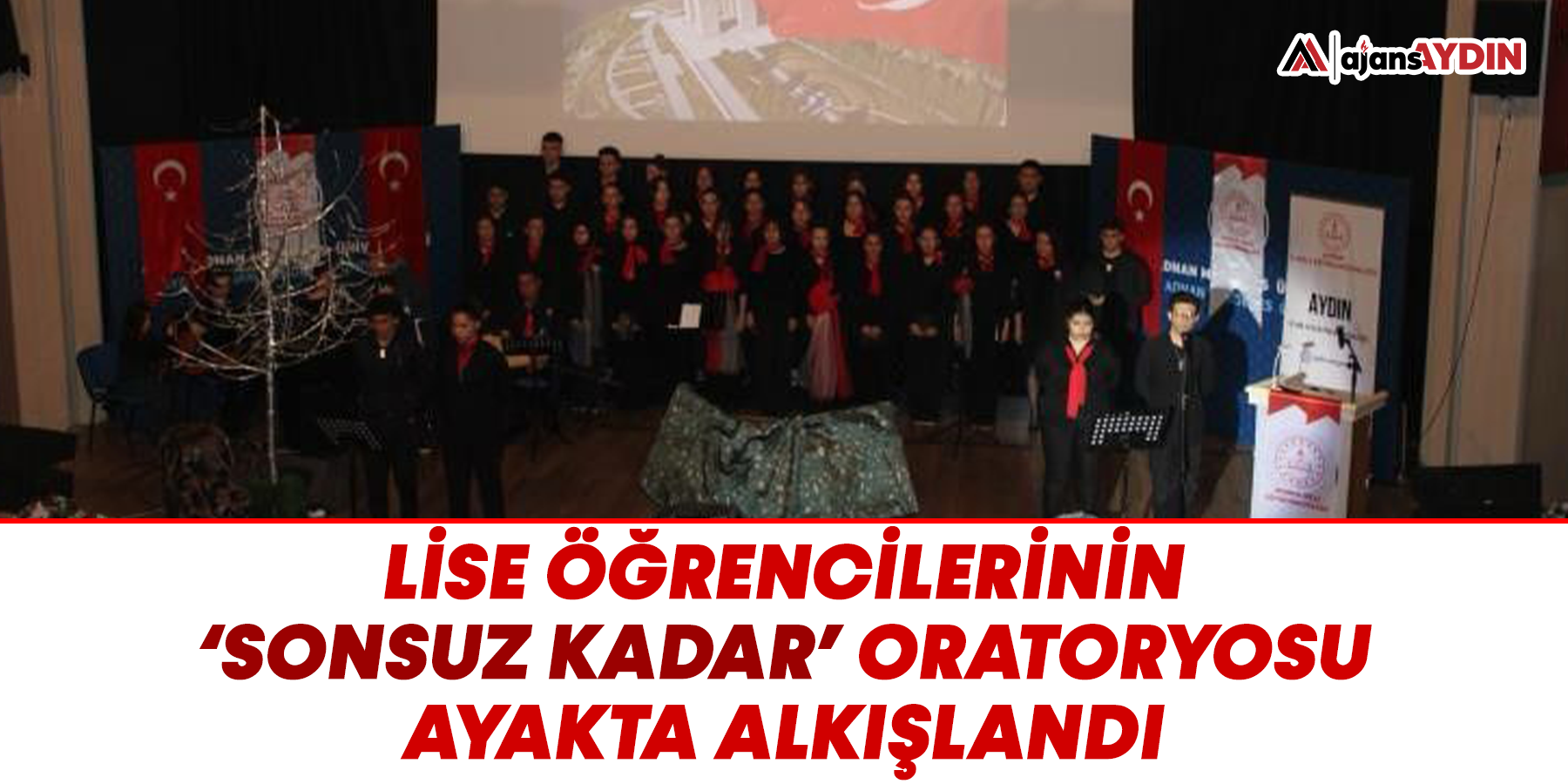 Lise öğrencilerinin ‘Sonsuz Kadar’ oratoryosu ayakta alkışlandı