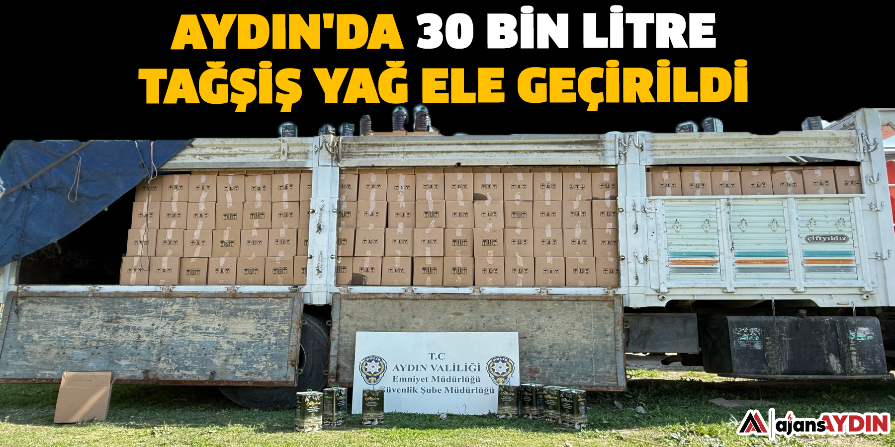 Aydın'da 30 bin litre tağşiş yağ ele geçirildi