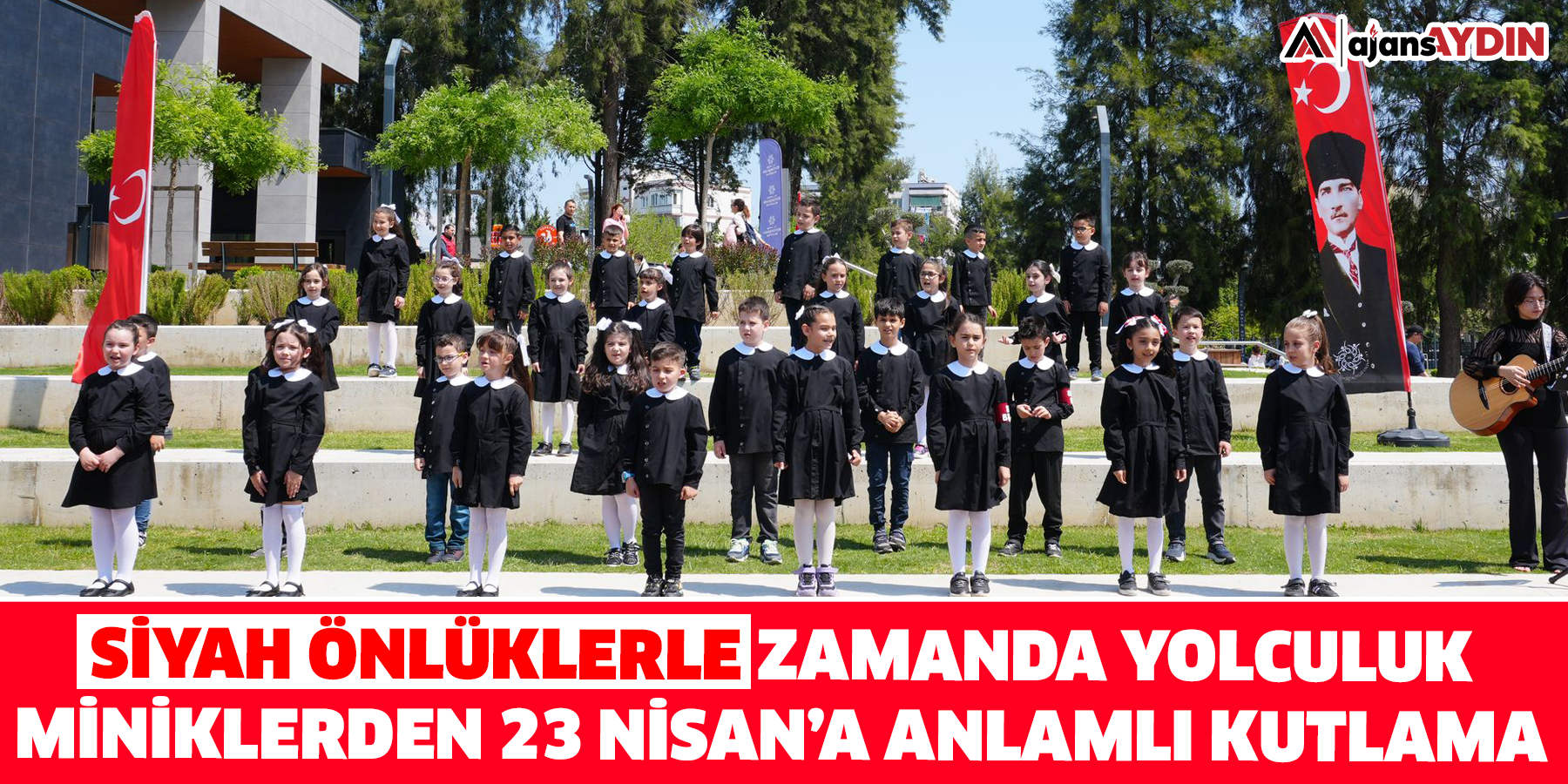 "Siyah Önlüklerle Zamanda Yolculuk: Miniklerden 23 Nisan’a Anlamlı Kutlama