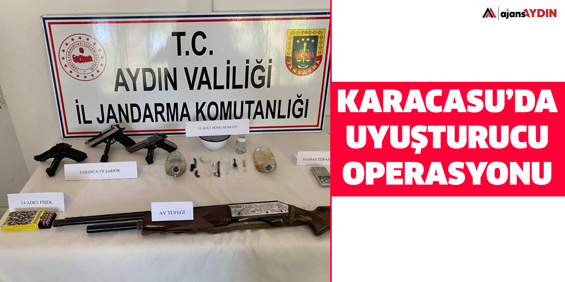 Karacasu’da uyuşturucu operasyonu