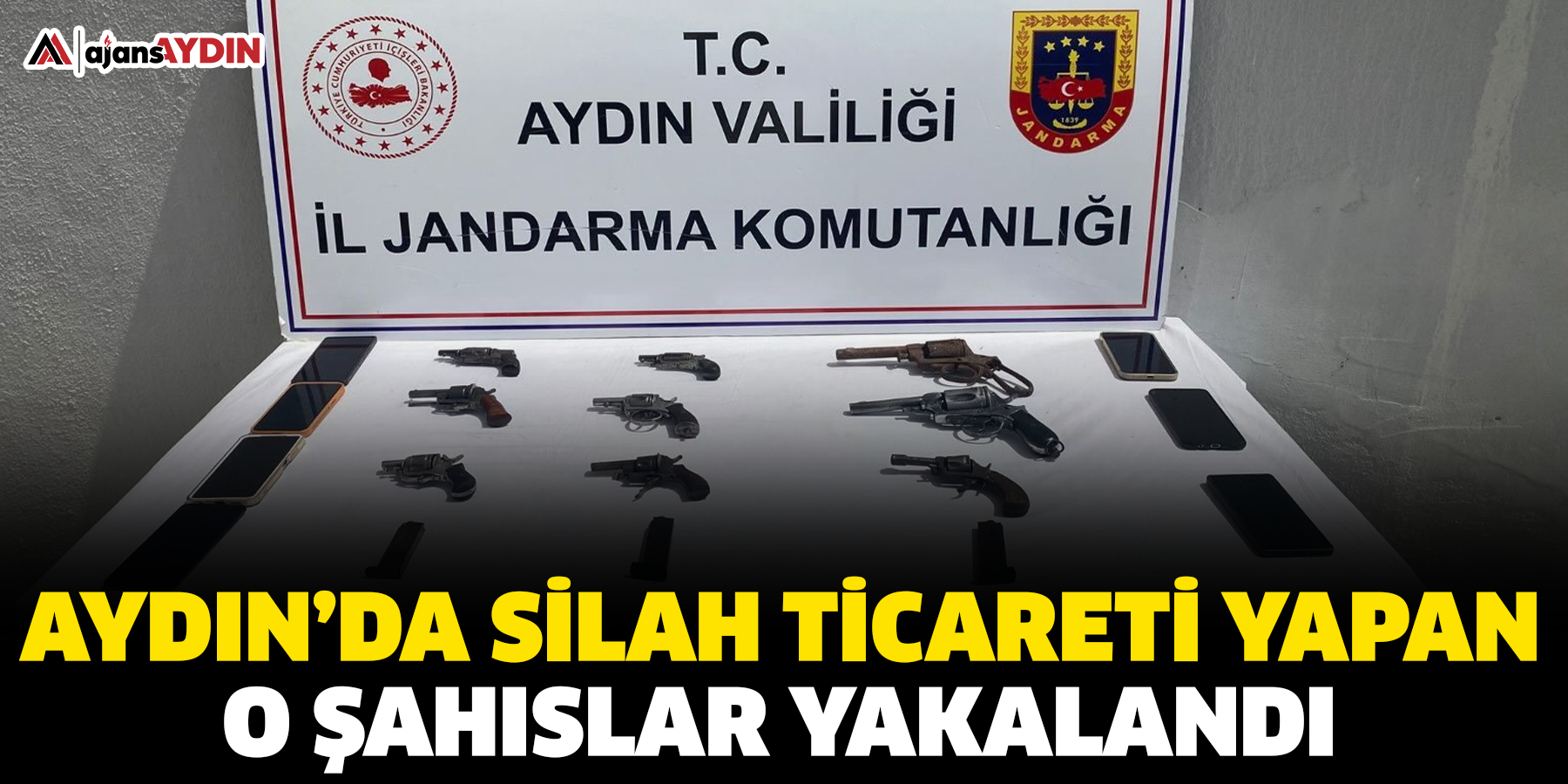 Aydın'da silah ticareti jandarma ekiplerine takıldı