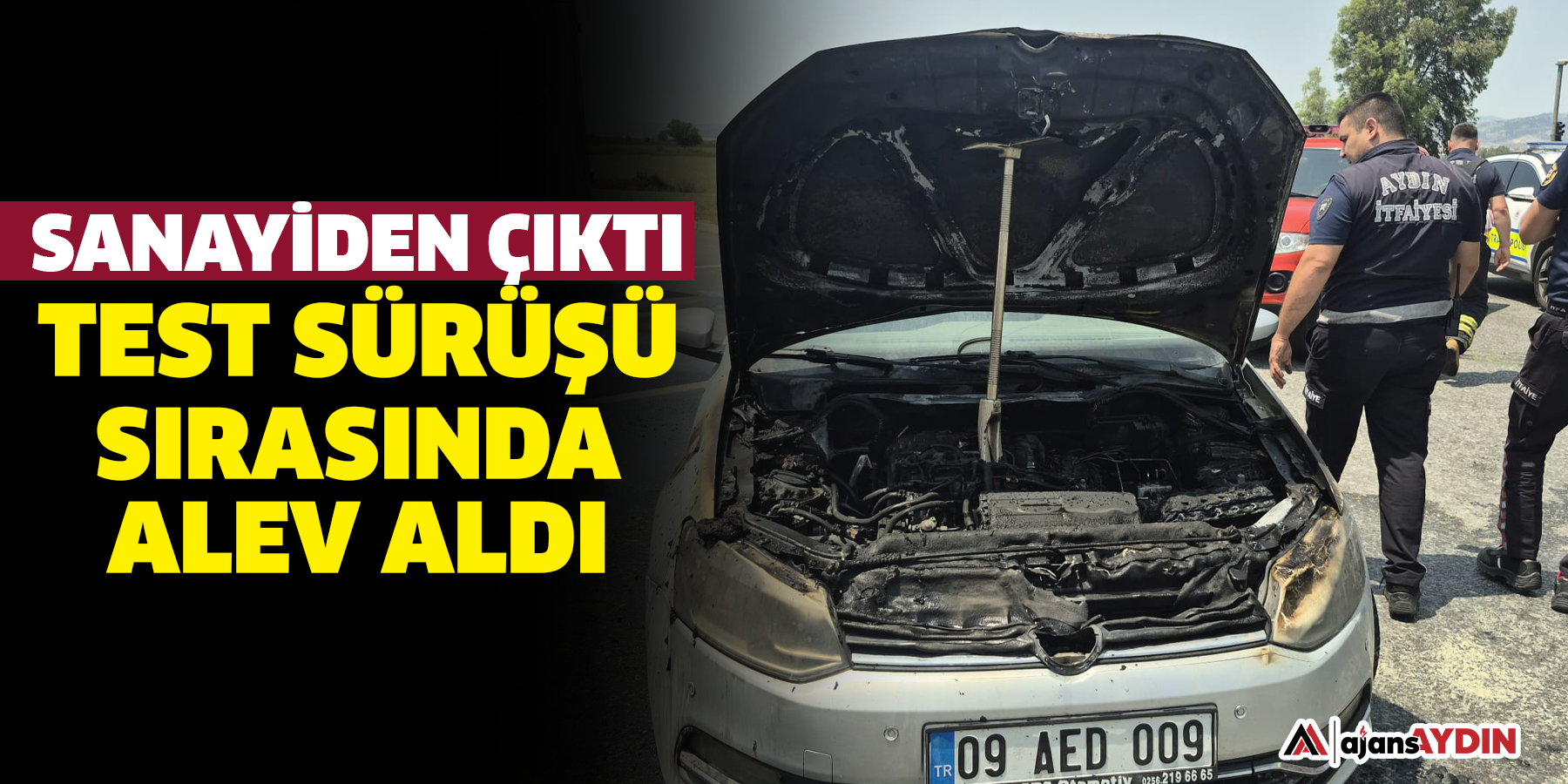 Sanayiden Çıktı Test Sürüşü Sırasında Alev Aldı