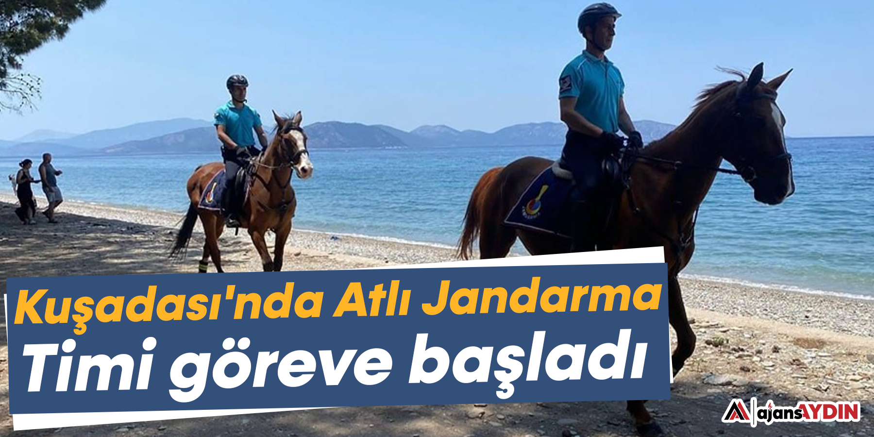 Kuşadası'nda Atlı Jandarma Timi göreve başladı