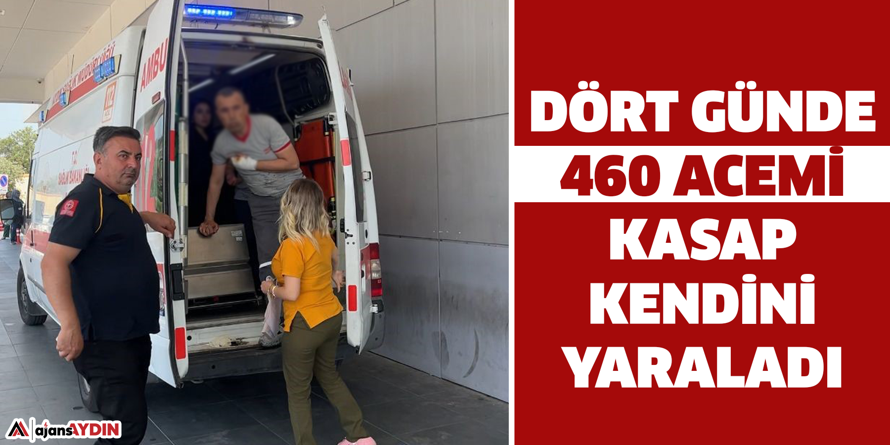 Dört günde 460 acemi kasap kendini yaraladı